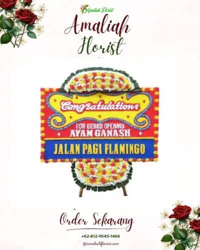 Bunga Papan Congratulation di Saga
